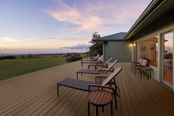 Composite deck boards