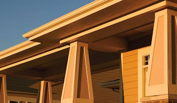Brown LP SmartSide siding installed by Lindus Construction