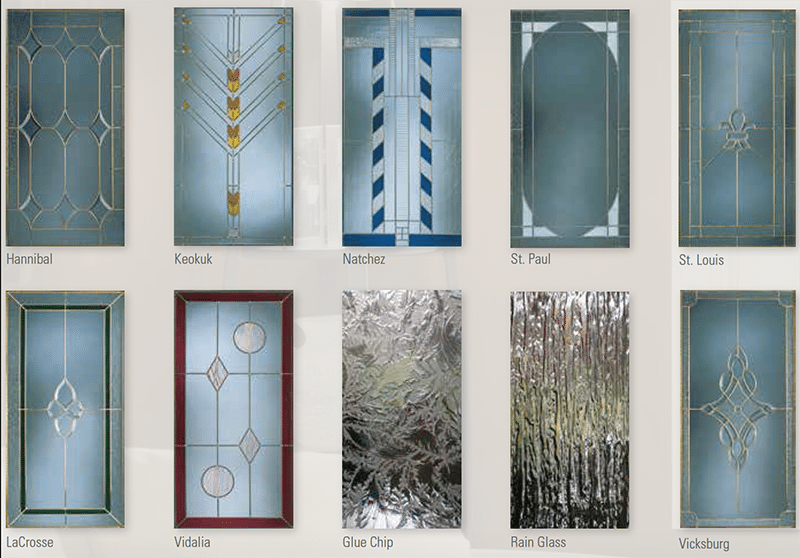 designer art glass style windows