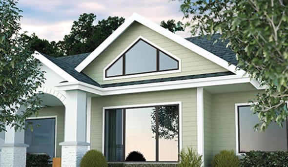 custom polygon window installation by Lindus Construction