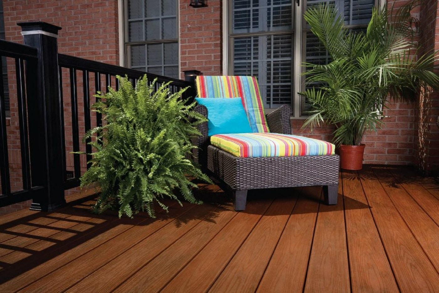 newly installed TimberTech composite deck