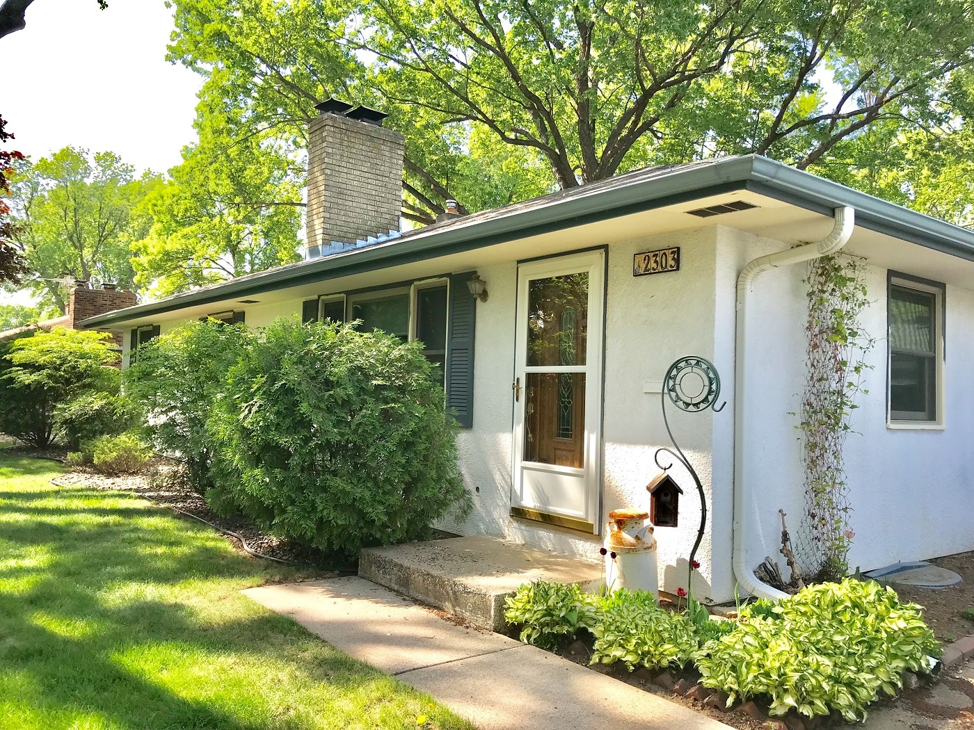 before LeafGuard gutter installation