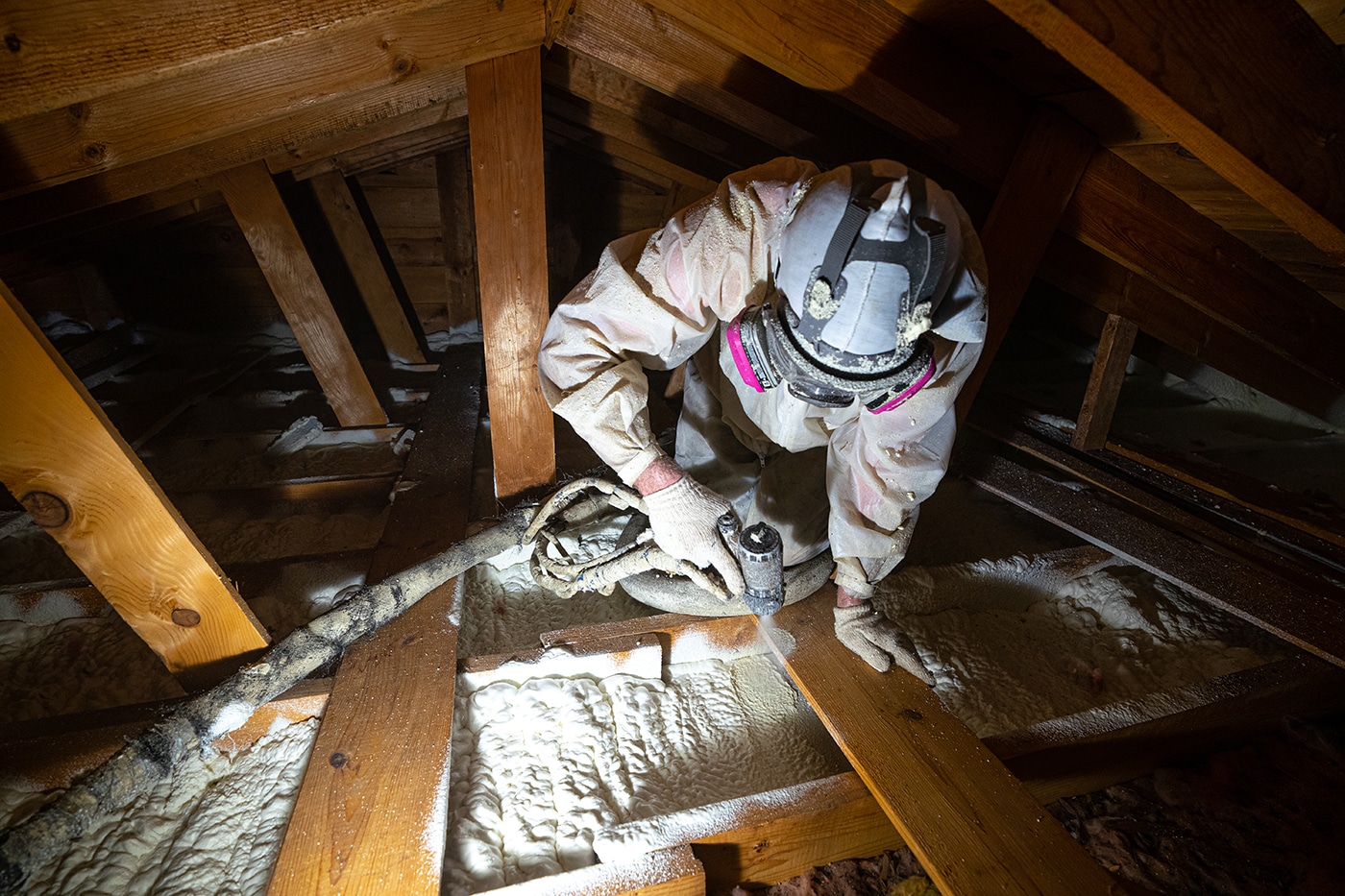 spray foam insulation Fridley by Lindus Construction