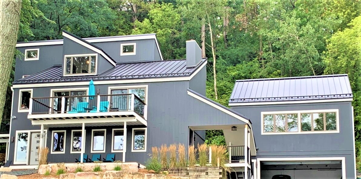 Hudson metal roofing installed by Lindus Construction