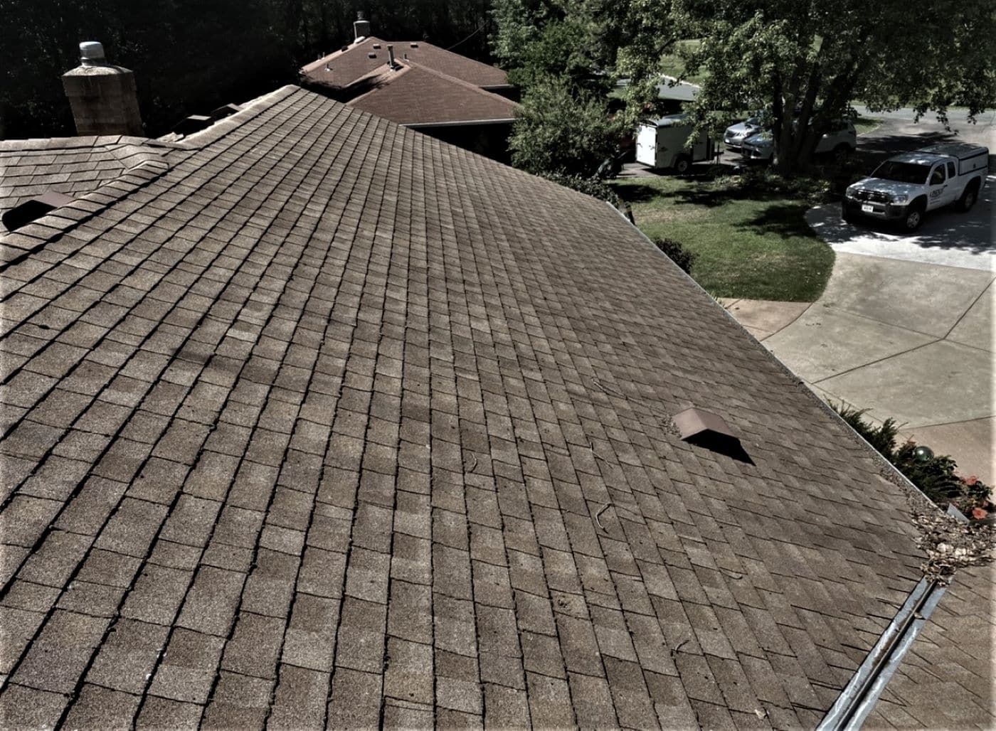 Twin Cities roof with hail damage 