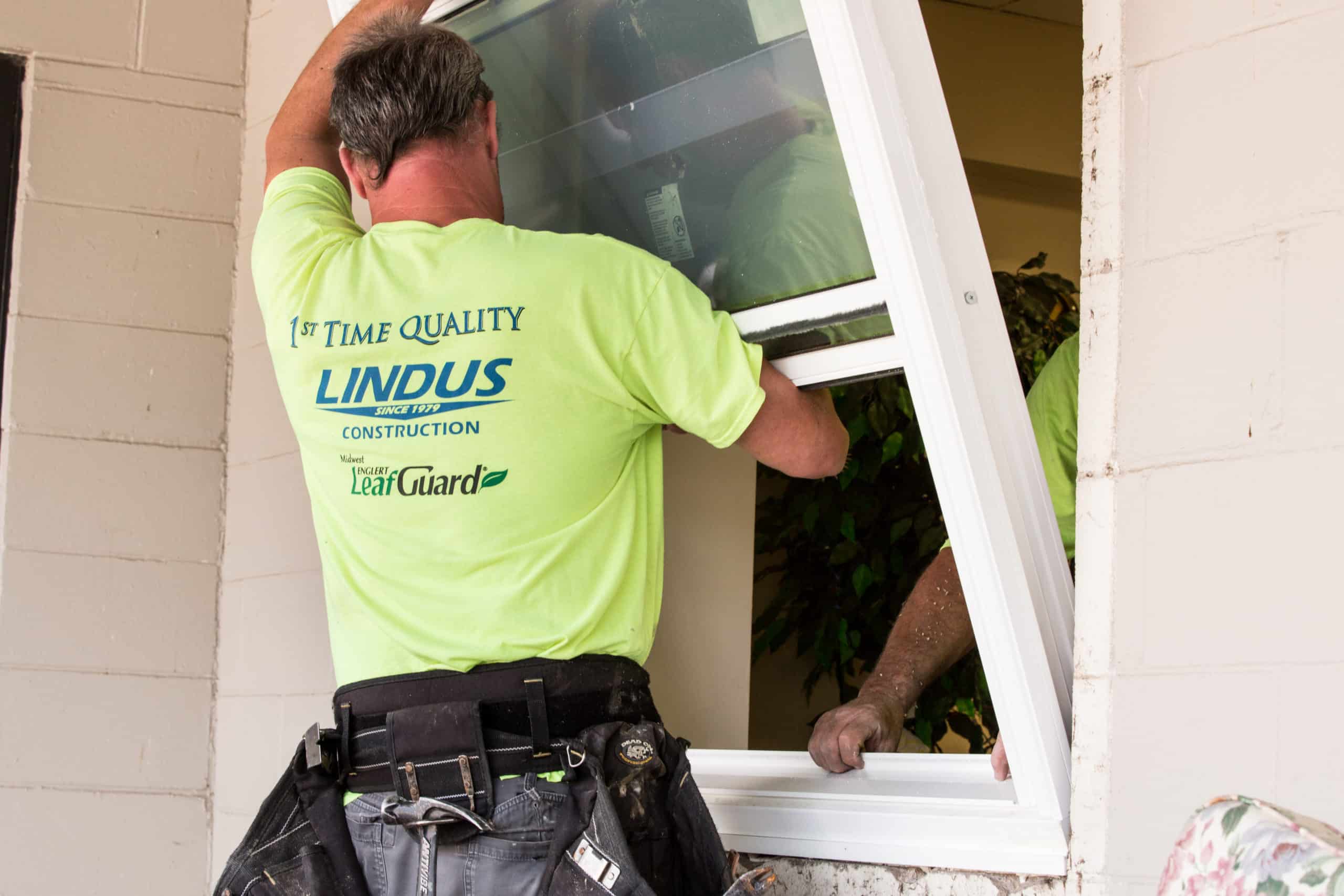 Window installation by Lindus Construction